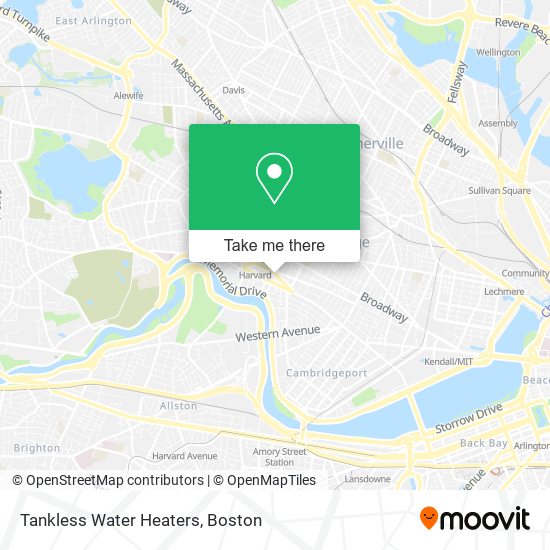 Tankless Water Heaters map