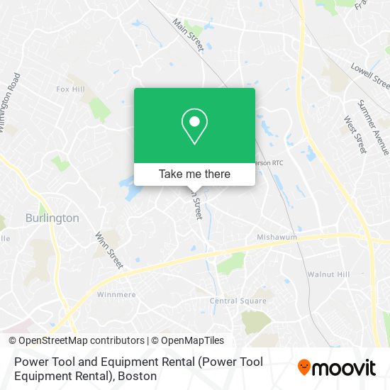 Power Tool and Equipment Rental map