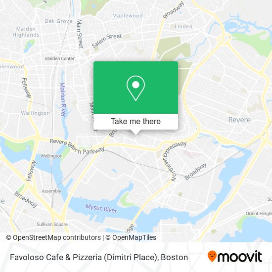 Mapa de Favoloso Cafe & Pizzeria (Dimitri Place)