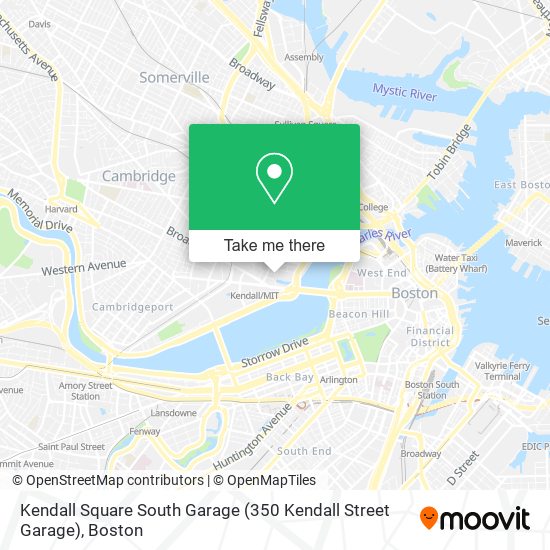 Kendall Square South Garage (350 Kendall Street Garage) map