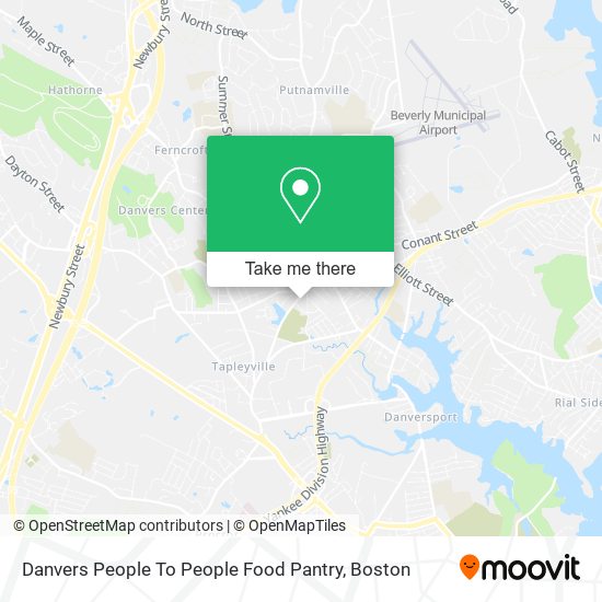 Mapa de Danvers People To People Food Pantry