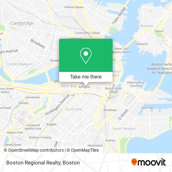Mapa de Boston Regional Realty