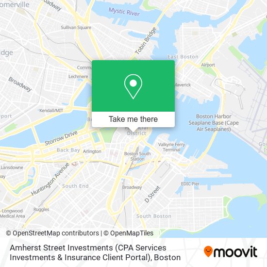 Mapa de Amherst Street Investments (CPA Services Investments & Insurance Client Portal)