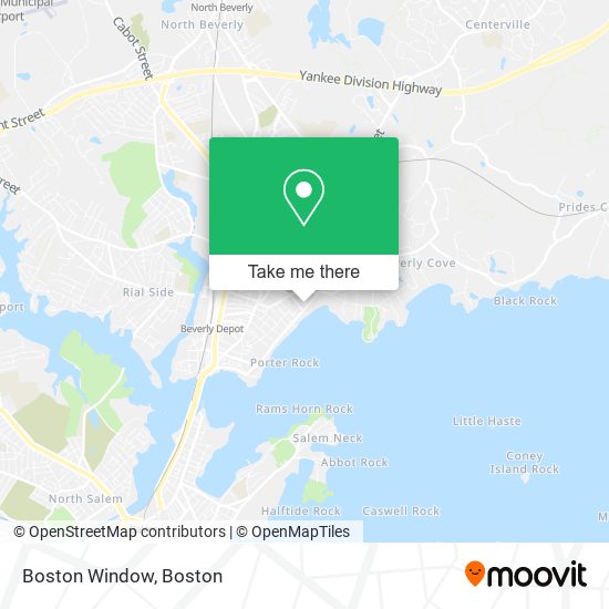 Mapa de Boston Window