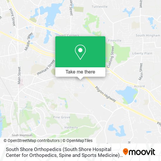 Mapa de South Shore Orthopedics (South Shore Hospital Center for Orthopedics, Spine and Sports Medicine)