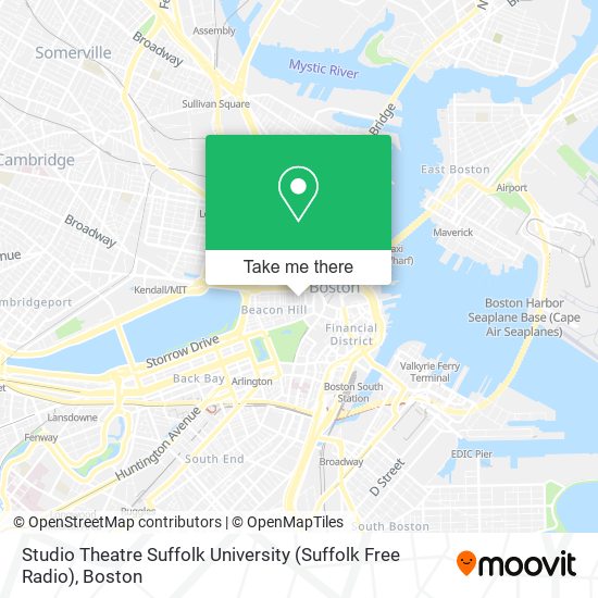Mapa de Studio Theatre Suffolk University (Suffolk Free Radio)