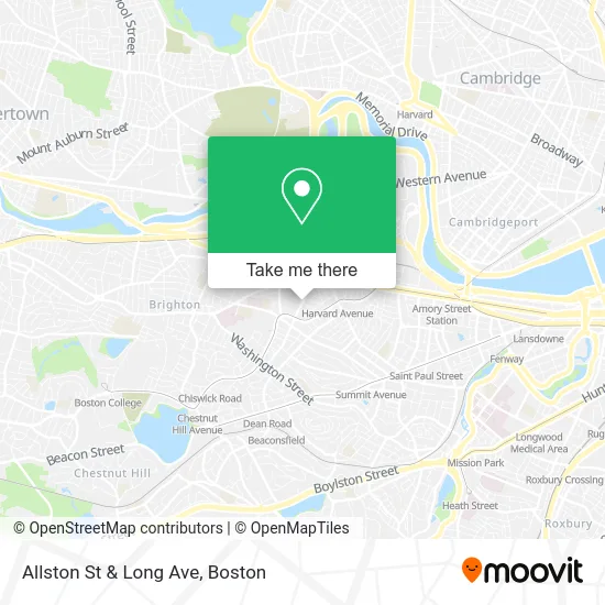 Allston St & Long Ave map