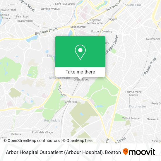 Arbor Hospital Outpatient (Arbour Hospital) map