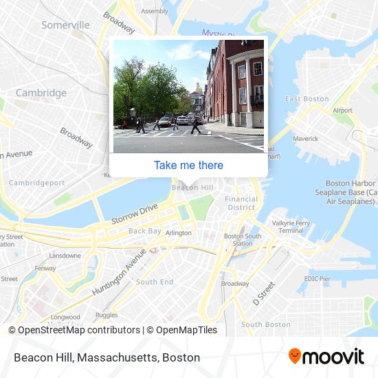 Beacon Hill, Massachusetts map