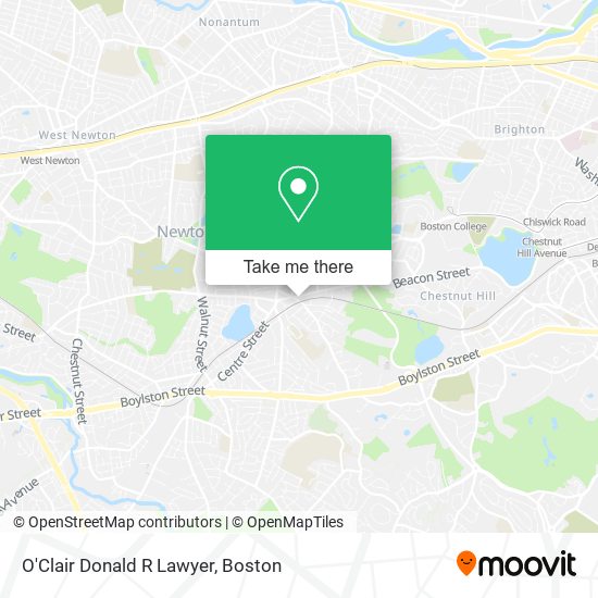 O'Clair Donald R Lawyer map
