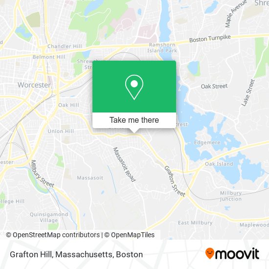 Mapa de Grafton Hill, Massachusetts