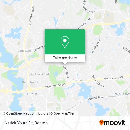 Natick Youth Fit map