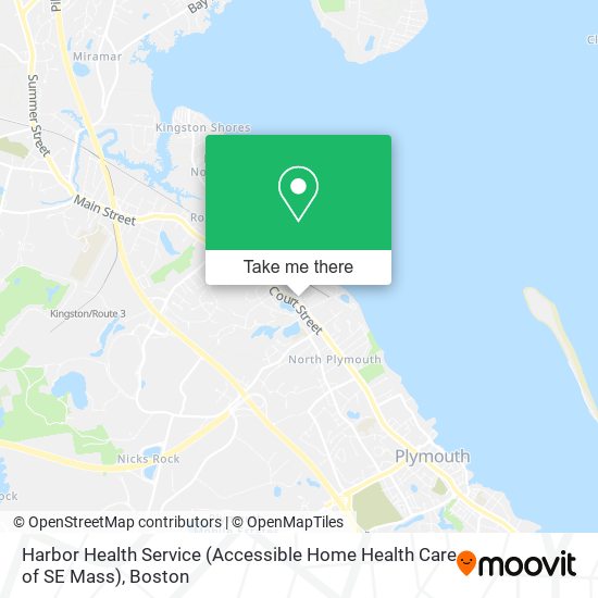 Mapa de Harbor Health Service (Accessible Home Health Care of SE Mass)