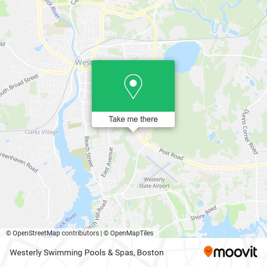 Westerly Swimming Pools & Spas map