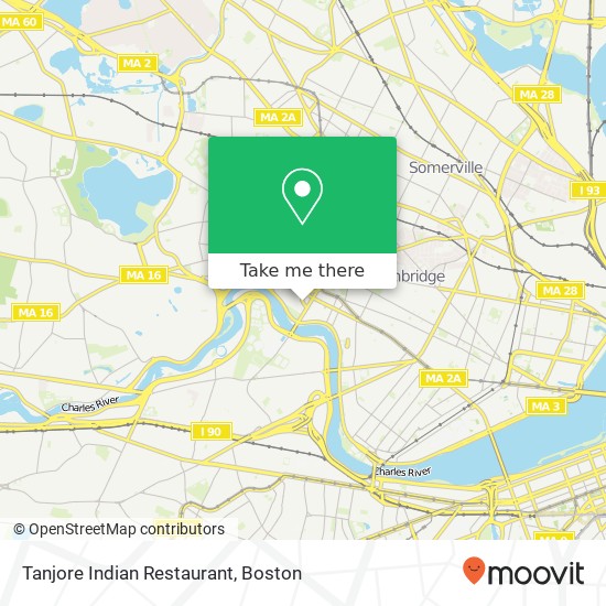 Mapa de Tanjore Indian Restaurant