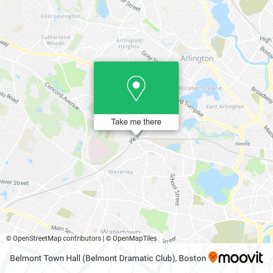 Belmont Town Hall (Belmont Dramatic Club) map
