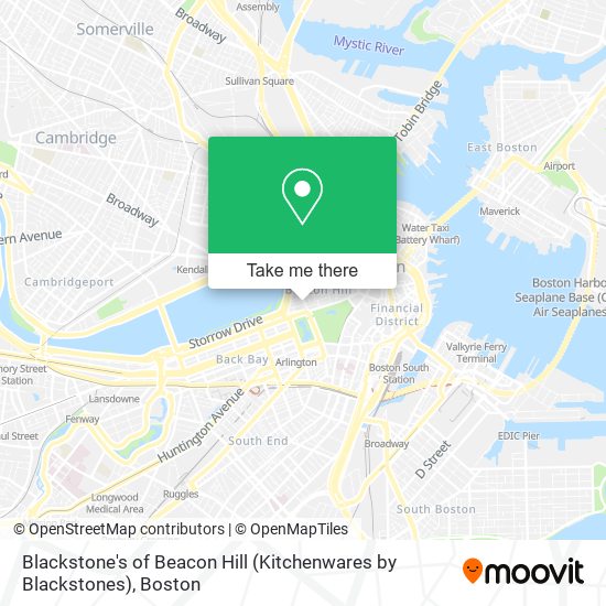 Blackstone's of Beacon Hill (Kitchenwares by Blackstones) map