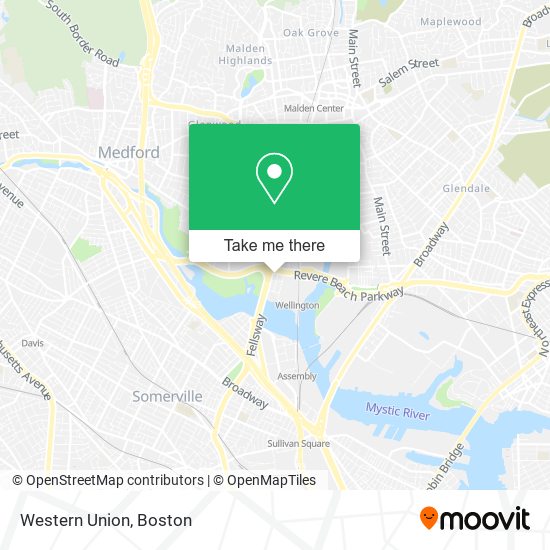 Western Union map