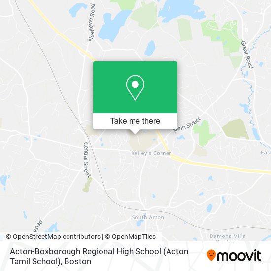Mapa de Acton-Boxborough Regional High School (Acton Tamil School)