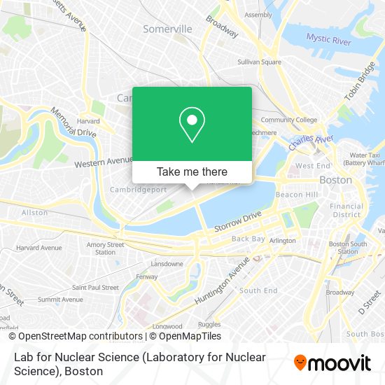 Mapa de Lab for Nuclear Science