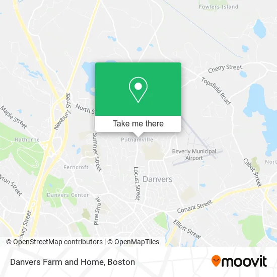 Danvers Farm and Home map
