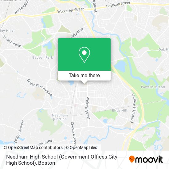 Mapa de Needham High School (Government Offices City High School)