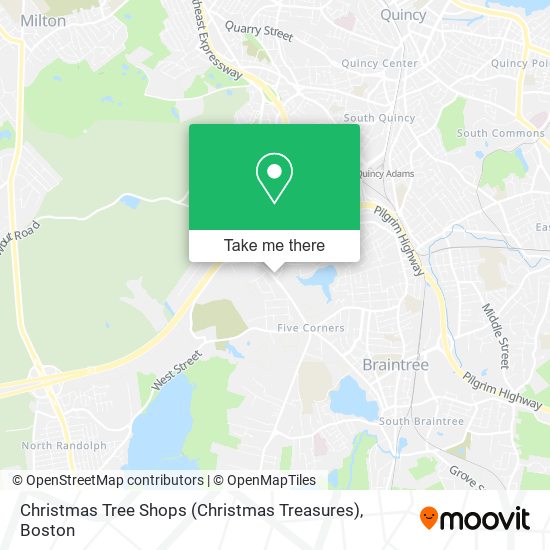 Mapa de Christmas Tree Shops (Christmas Treasures)