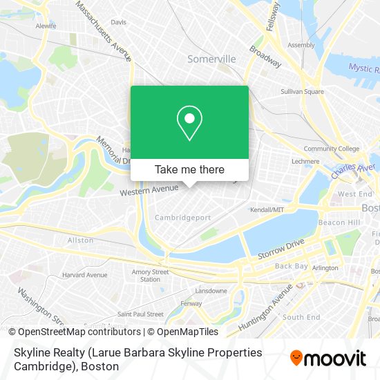 Mapa de Skyline Realty (Larue Barbara Skyline Properties Cambridge)