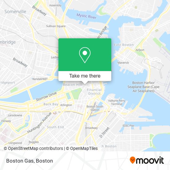 Mapa de Boston Gas