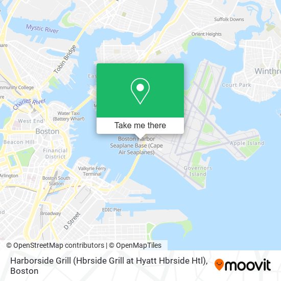 Harborside Grill (Hbrside Grill at Hyatt Hbrside Htl) map