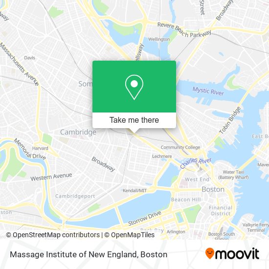 Massage Institute of New England map