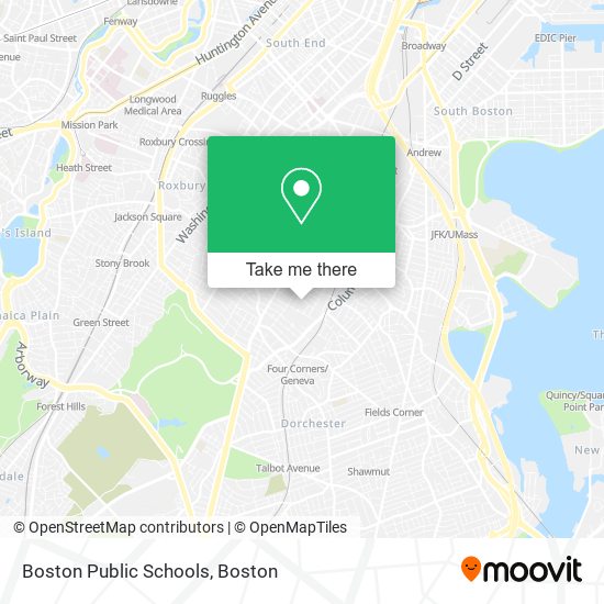 Mapa de Boston Public Schools