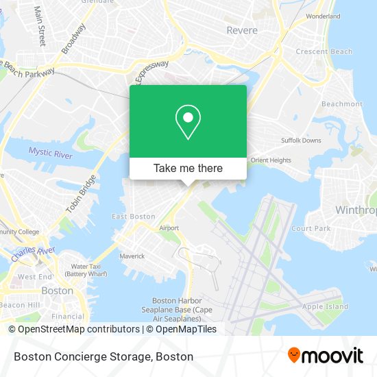 Mapa de Boston Concierge Storage