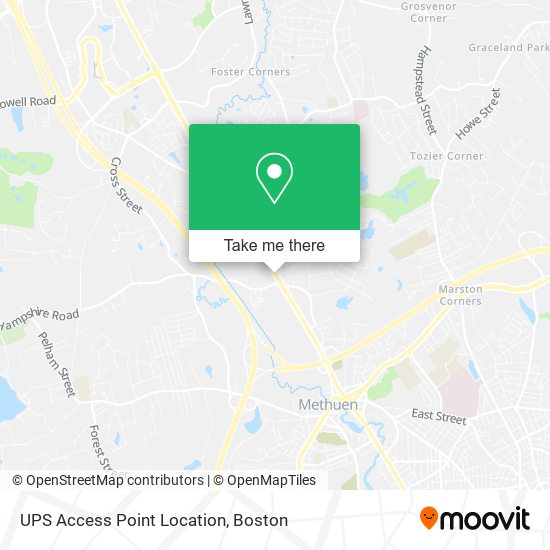 Mapa de UPS Access Point Location