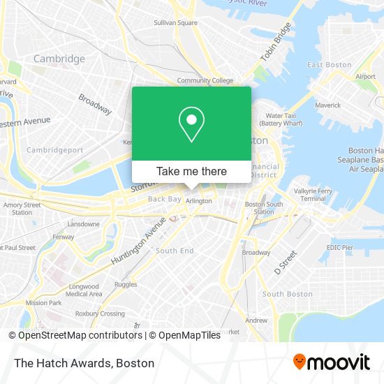 The Hatch Awards map