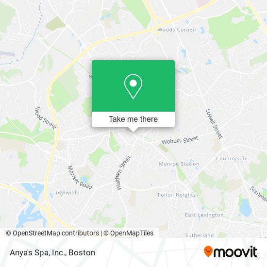 Mapa de Anya's Spa, Inc.