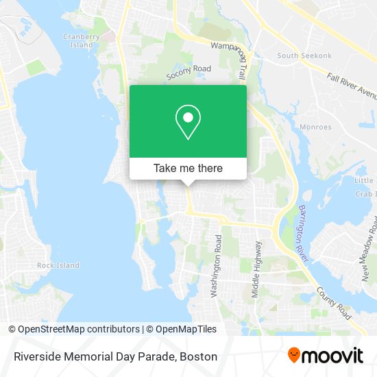 Riverside Memorial Day Parade map