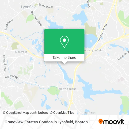 Grandview Estates Condos in Lynnfield map