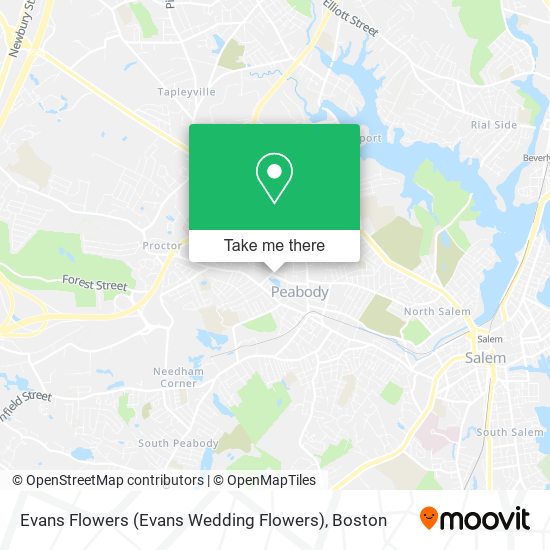 Mapa de Evans Flowers (Evans Wedding Flowers)