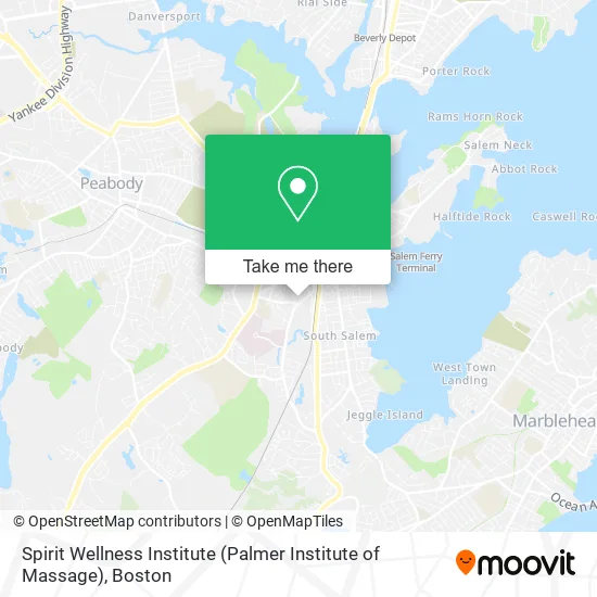 Mapa de Spirit Wellness Institute (Palmer Institute of Massage)