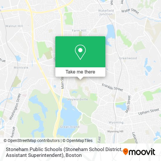 Stoneham Public Schools (Stoneham School District, Assistant Superintendent) map