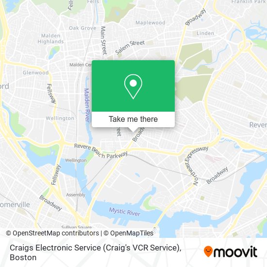 Mapa de Craigs Electronic Service (Craig's VCR Service)