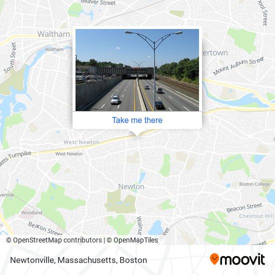 Newtonville, Massachusetts map