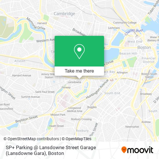 SP+ Parking @ Lansdowne Street Garage (Lansdowne Gara) map