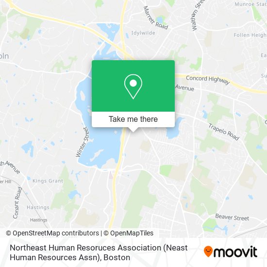 Northeast Human Resoruces Association (Neast Human Resources Assn) map