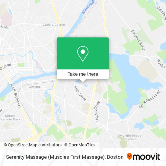 Mapa de Serenity Massage (Muscles First Massage)