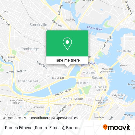 Mapa de Romes Fitness (Rome's Fitness)