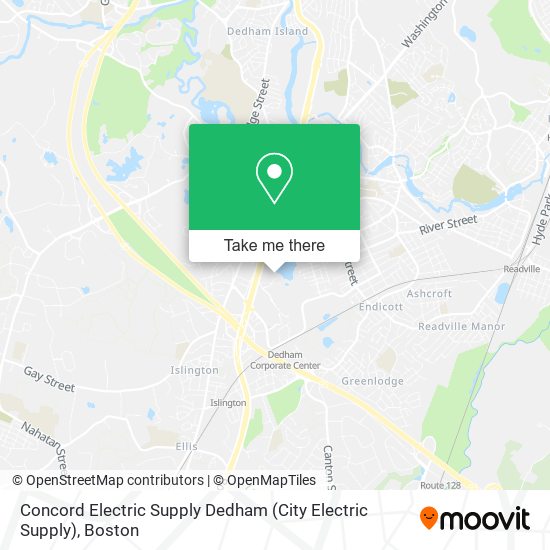 Mapa de Concord Electric Supply Dedham (City Electric Supply)