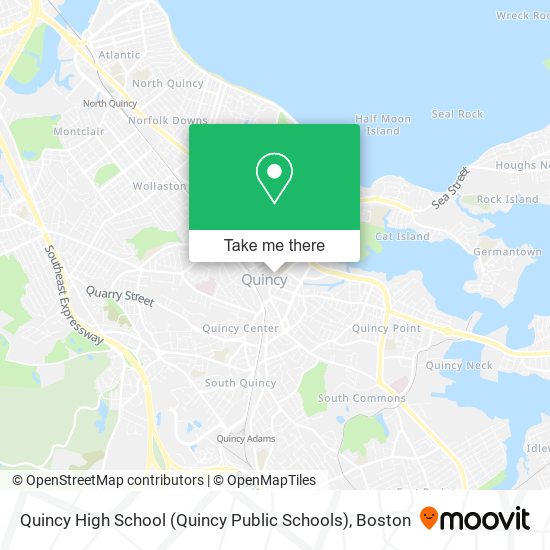 Mapa de Quincy High School (Quincy Public Schools)