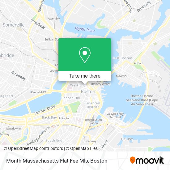 Mapa de Month Massachusetts Flat Fee Mls